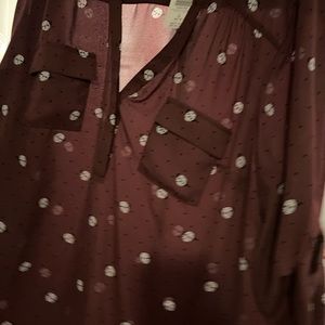 Burgundy Torrid Blouse
